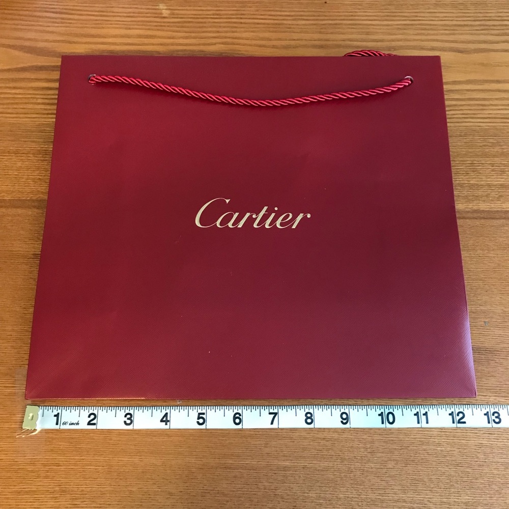 Cartier medium sized red shopping bag